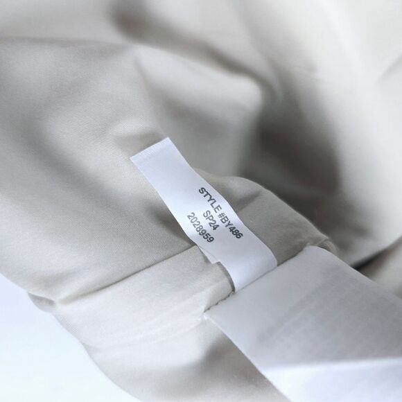 NWT J. Crew BY486 Women's Beige Linen Blend Scalloped Trim Shift Dress Size 8‎ - Picture 5 of 9